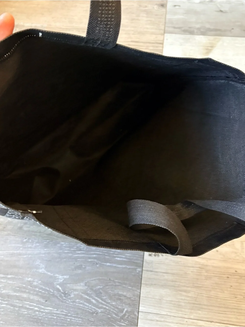 Bacha Coffee Non-Woven Fabric Shopping Tote Bag Black